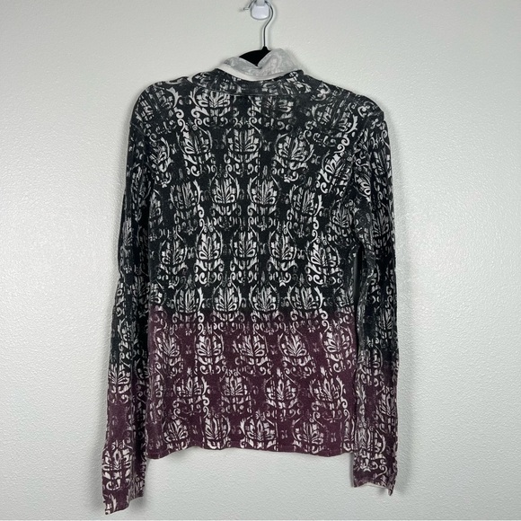 Athleta Cowl Neck Ombre Long Sleeve Shirt Sz M - Picture 6 of 6